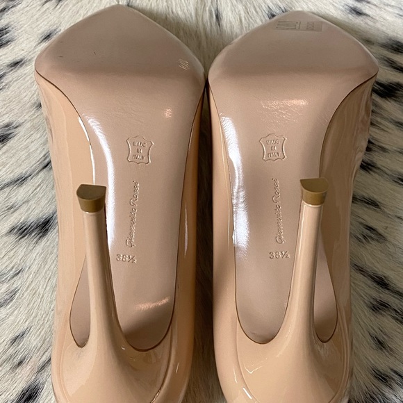 GIANVITO R0SSI 105MM PATENT LEATHER PUMPS, IT/38.5 US/8-8.5 NUDE NIB!! - Picture 12 of 14